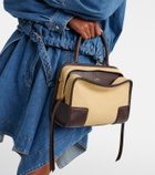 Loewe Amazona 180 Small suede top-handle bag