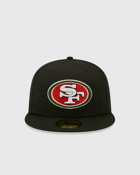 New Era Side Patch 59 Fifty Saf49 E  Blkotc Black - Mens - Caps