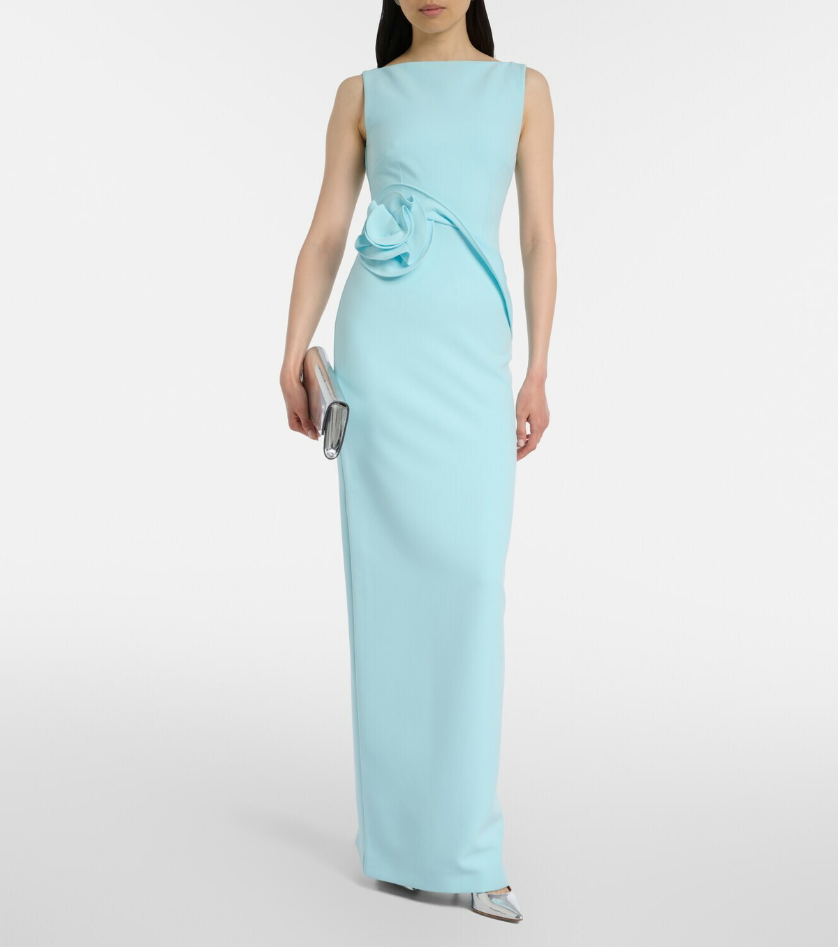 Roland Mouret Floral-appliqué gown