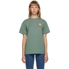Maison Kitsune Green Lotus Fox T-Shirt
