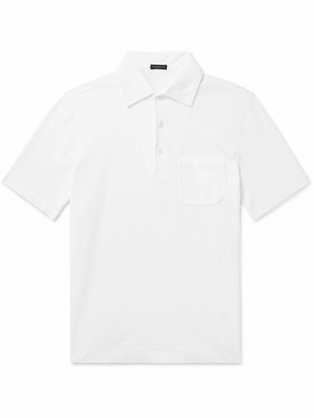 Photo: Rubinacci - Cotton-Piqué Polo Shirt - White
