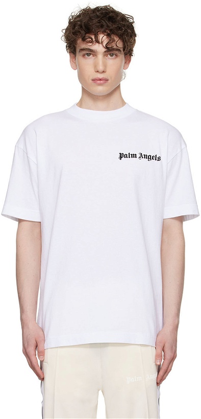 Photo: Palm Angels Three-Pack Multicolor Logo T-Shirts