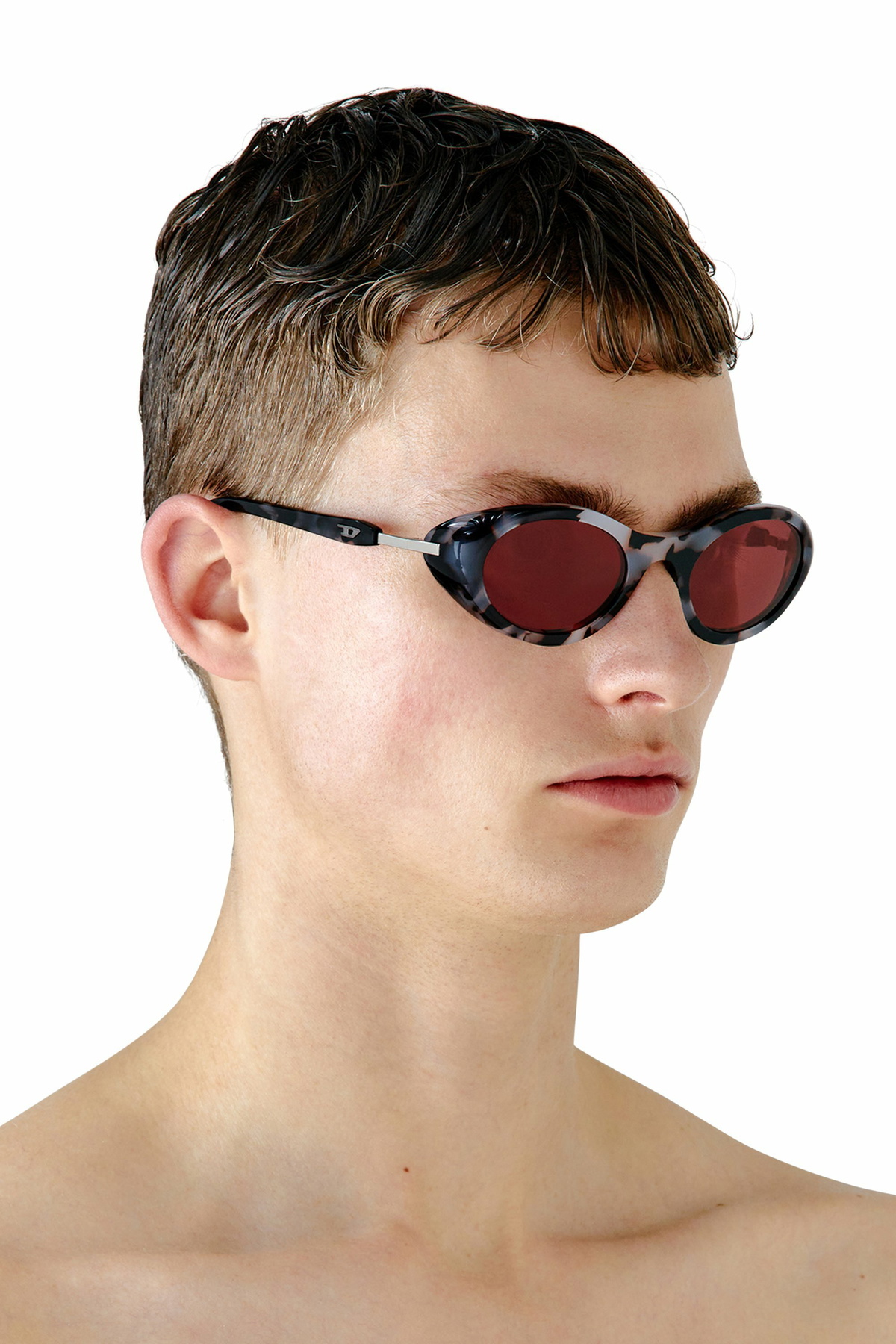 Diesel Wrap-around shape sunglasses - Sunglasses - Unisex - Multicolor