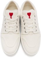 AMI Alexandre Mattiussi White Ami De Coeur Low Sneakers