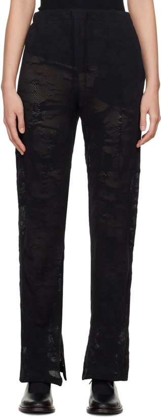 Photo: Y's Black Graphic Trousers