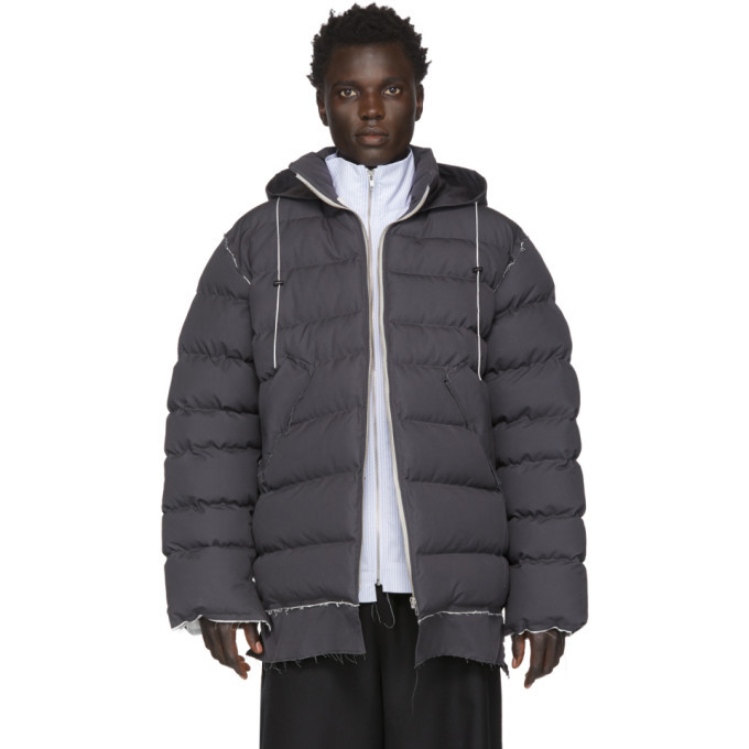 Camiel Fortgens Grey Puffer Jacket Camiel Fortgens