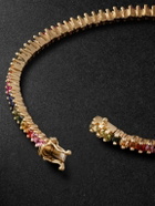 Suzanne Kalan - Princess Midi 18-Karat Gold Sapphire Bracelet