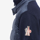 Moncler Grenoble Men's Down Knit Jacket in Navy