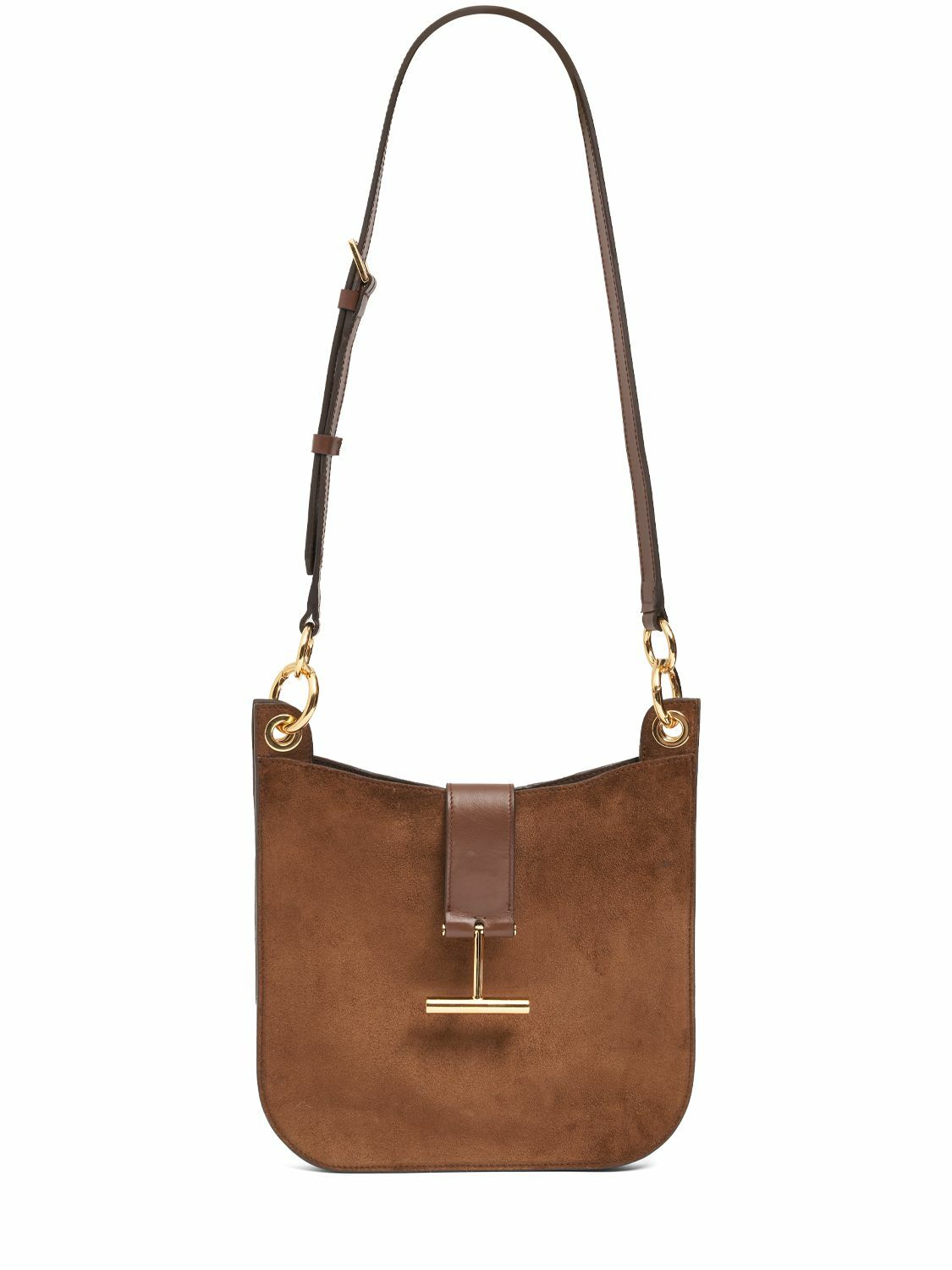 【TOM FORD】Tara スモール スエード クロスボディバッグ 25SS TOM FORD Tara small leather-trimmed suede shoulder bag | NET