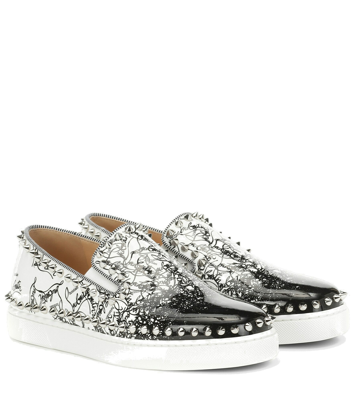 Christian Lou Bouton Designer Sneakers  (shoes) Louis Junior Strass - Low-top sneakers - Suede and strass  main image 2