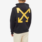 Off-White Men's Arrow Caravaggio St Fran Slim Hoodie in Black