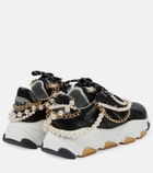 Junya Watanabe Embellished leather sneakers