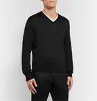 TOM FORD - Slim-Fit Silk Sweater - Black