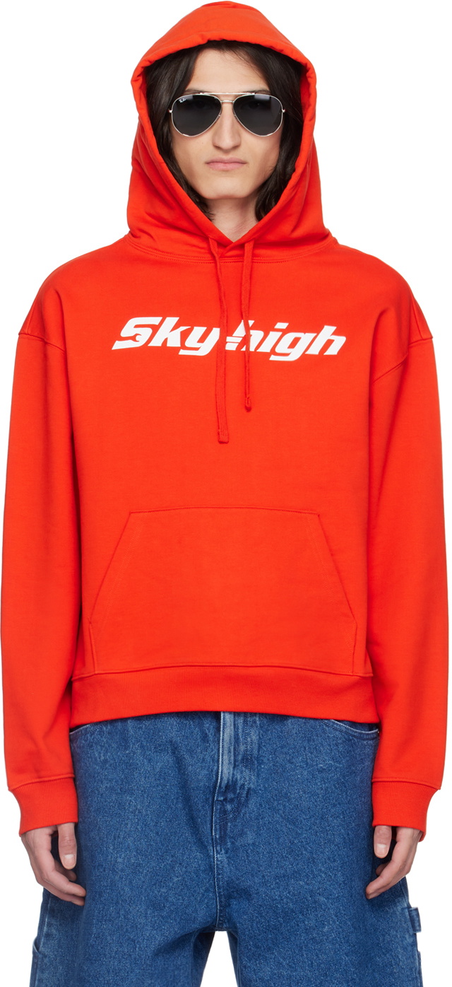 Sky High Farm Workwear Red Print Hoodie
