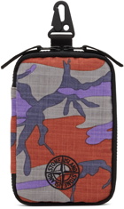 Stone Island Orange & Purple Camo Pouch