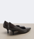 The Row Lili leather pumps