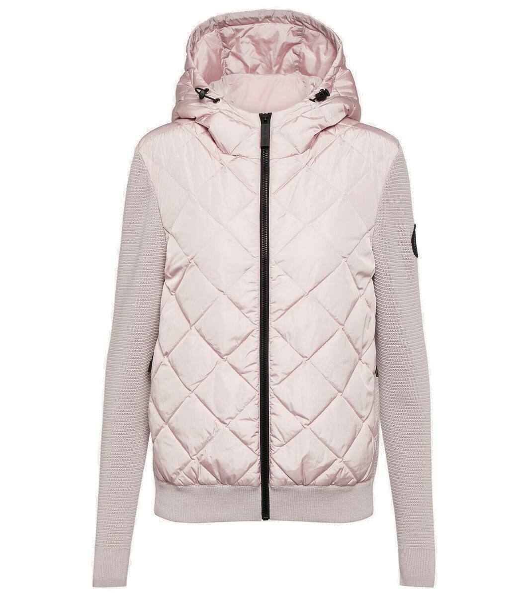 Hybridge quilted sales knit hoody