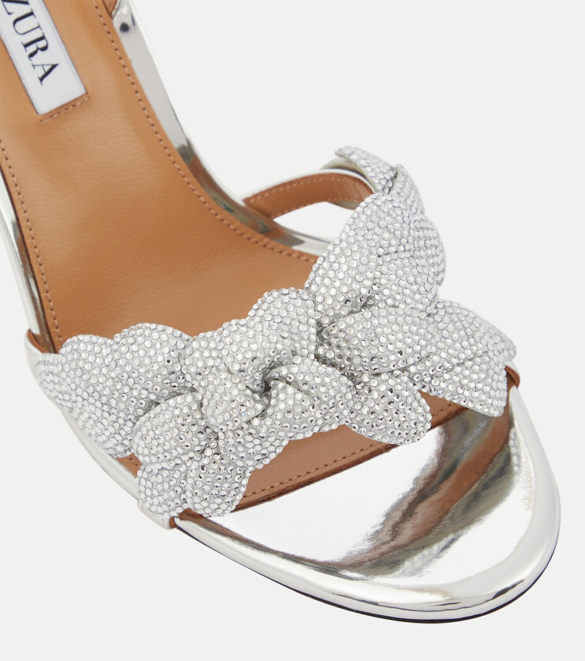 花15 Amazon.com: Aquazzura Galactic Flower Sandal 95, White, 5