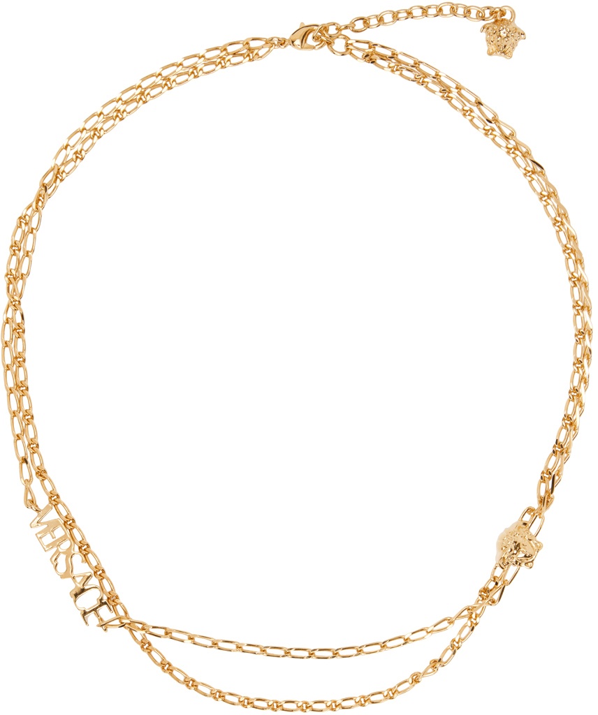 Versace Gold Medusa Logo Necklace