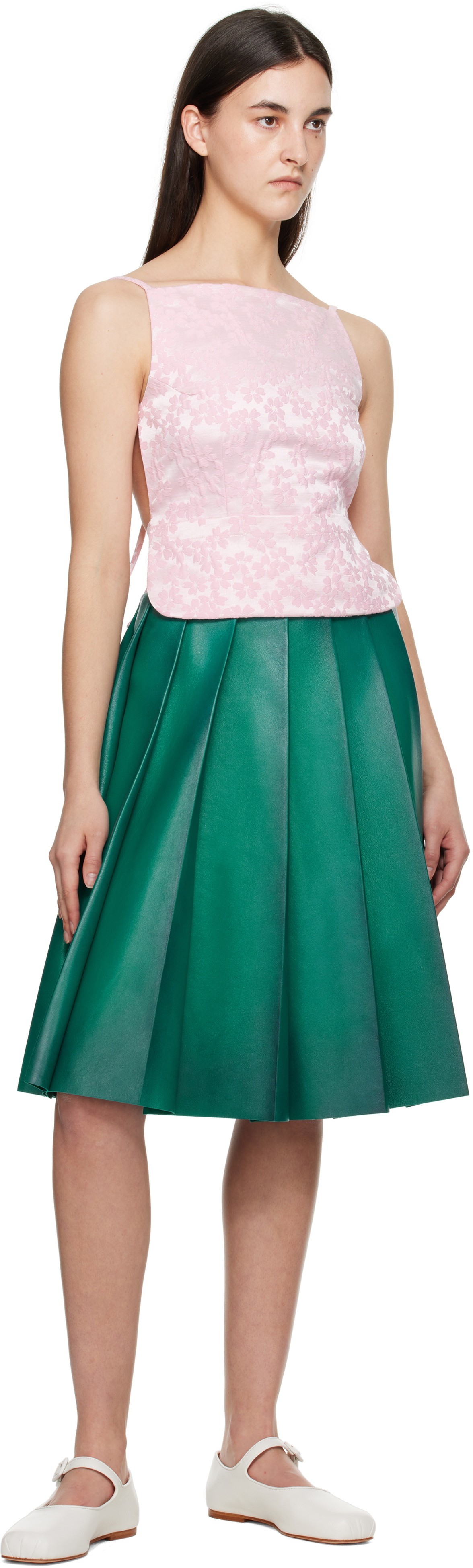Sandy Liang Pink Brando Top