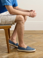 Mulo - Suede Espadrilles - Blue