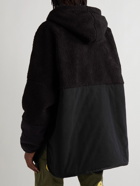 Neighborhood - Cave Shell-Trimmed Fleece Jacket - Black