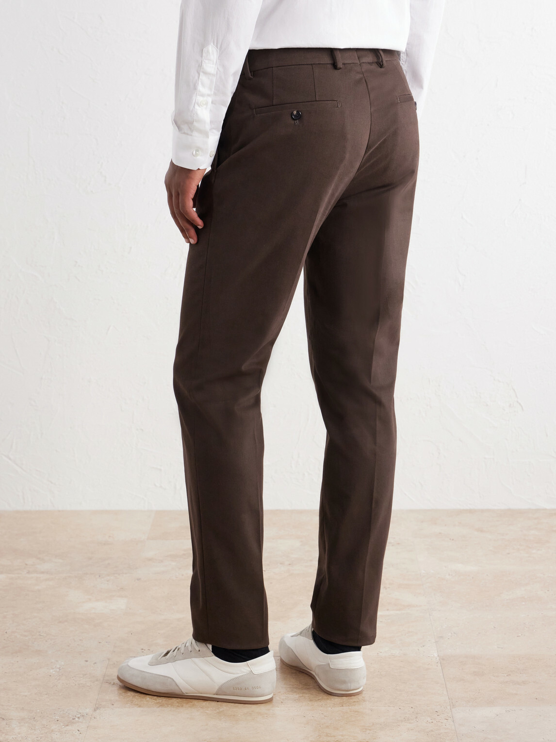 Slowear - Incotex Tapered Cotton-Blend Twill Trousers - Brown
