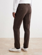 Slowear - Incotex Tapered Cotton-Blend Twill Trousers - Brown