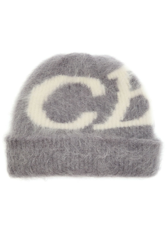 Photo: Cole Buxton Logo Brushed Alpaca-blend Beanie - Grey - One Size