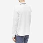 Stone Island Men's Long Sleeve Patch Polo Shirt in White