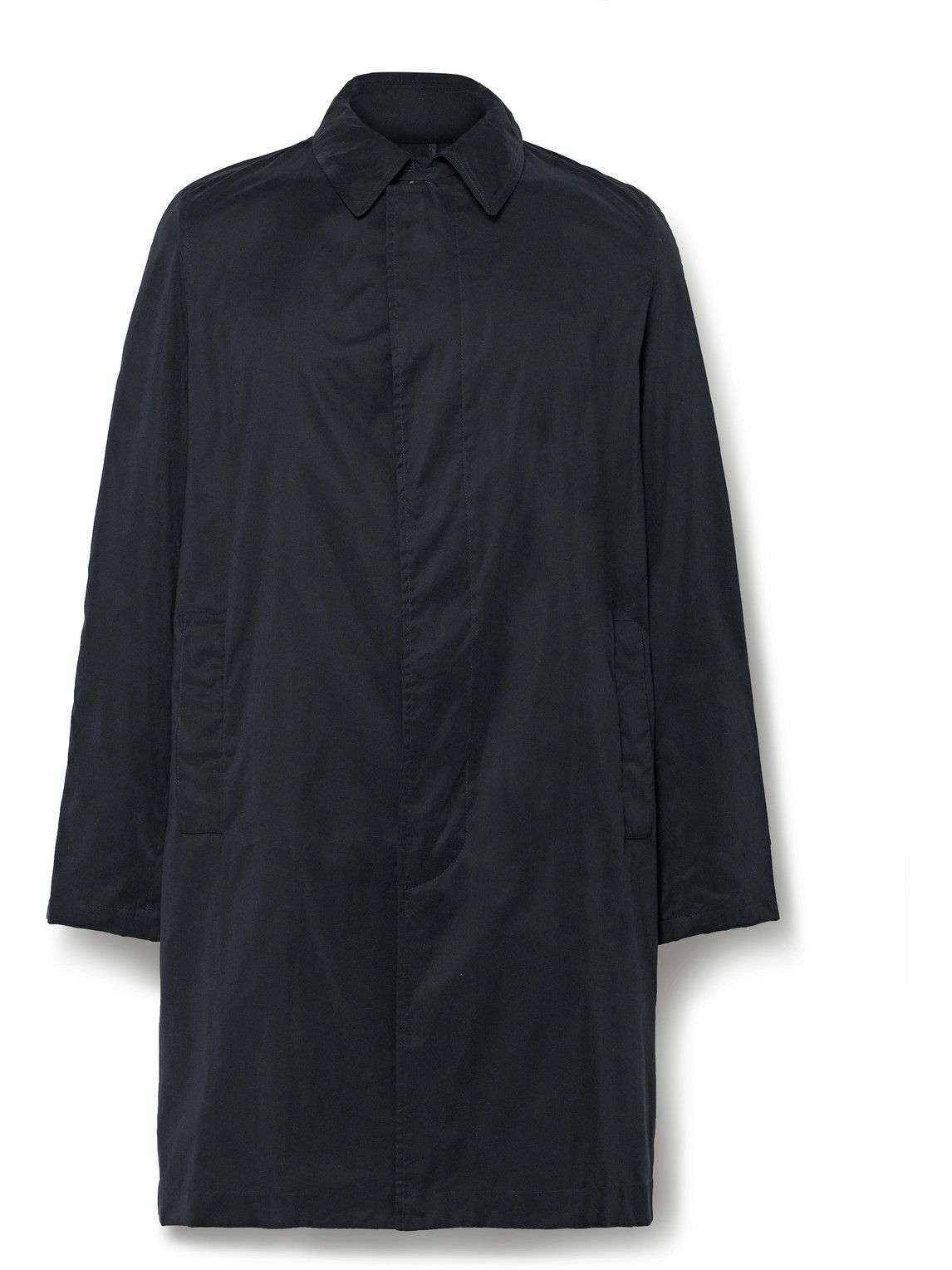Anderson & Sheppard - Packable Twill Trench Coat - Blue