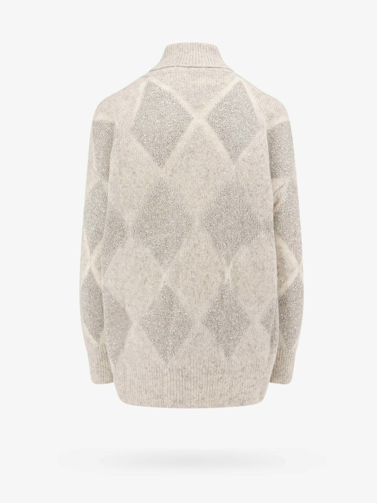 Brunello Cucinelli Sweater Grey Womens Knitwear