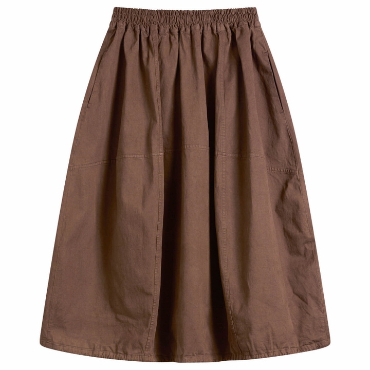 Photo: YMC Women's Parachute Midi Skirt in Brown