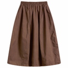 YMC Women's Parachute Midi Skirt in Brown