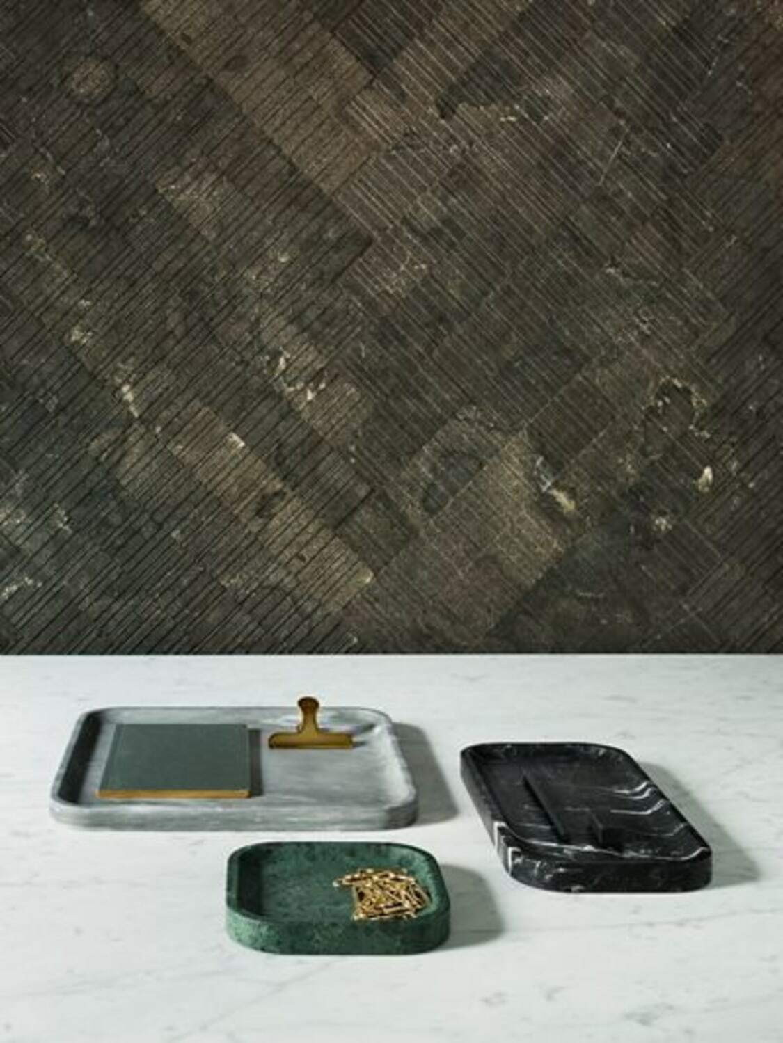 SALVATORI - Set Of 2 Pietra L Marble Trays