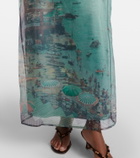 Staud Amara embellished organza maxi dress