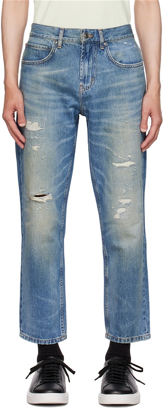 Photo: Hugo Blue Distressed Jeans