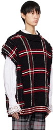 Meryll Rogge Black Check Sweater