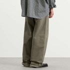 Acne Studios Men's Plott Peached Light Cotton Twill Trousers in Dusty Green