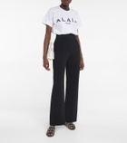 Alaïa Logo cotton jersey T-shirt