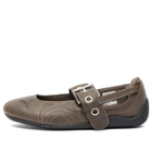 Puma Women's Speedcat Ballet Dress-Up Buckle Ballet in Matte Bronze/Black