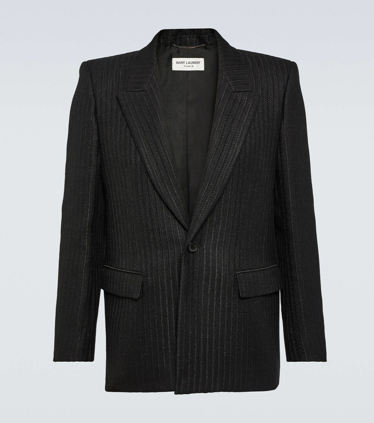 Saint Laurent Woven single-breasted blazer Saint Laurent