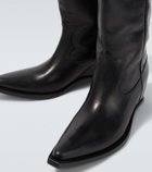 Maison Margiela Heel-Less leather cowboy boots