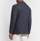 Canali - Slim-Fit Knitted Cotton Blazer - Blue