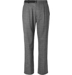 Maison Margiela - Pleated Checked Virgin Wool Trousers - Gray