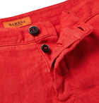 Barena - Linen-Blend Shorts - Men - Red