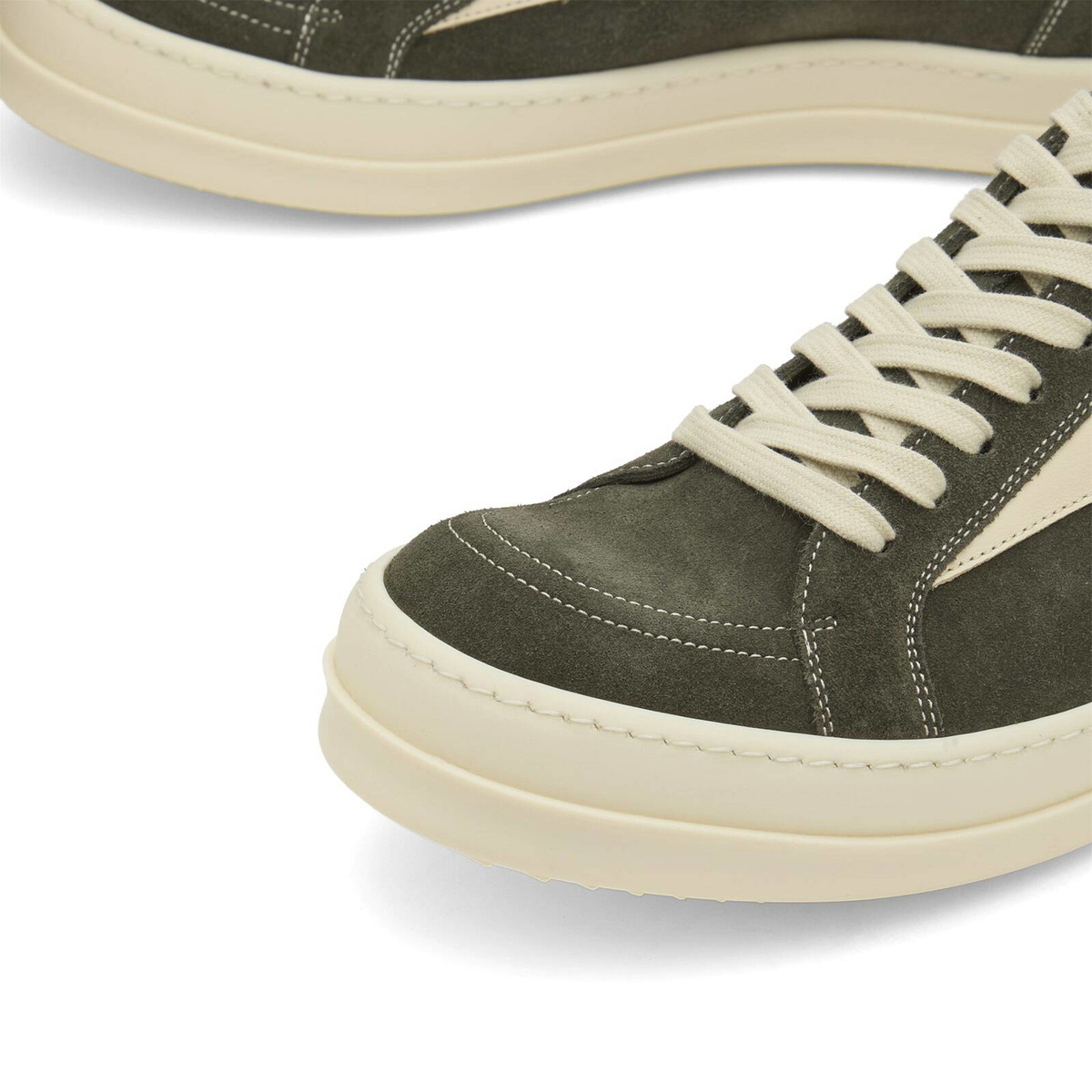 Rick Owens Men's Vintage Sneaks in Euca/Milk/Milk