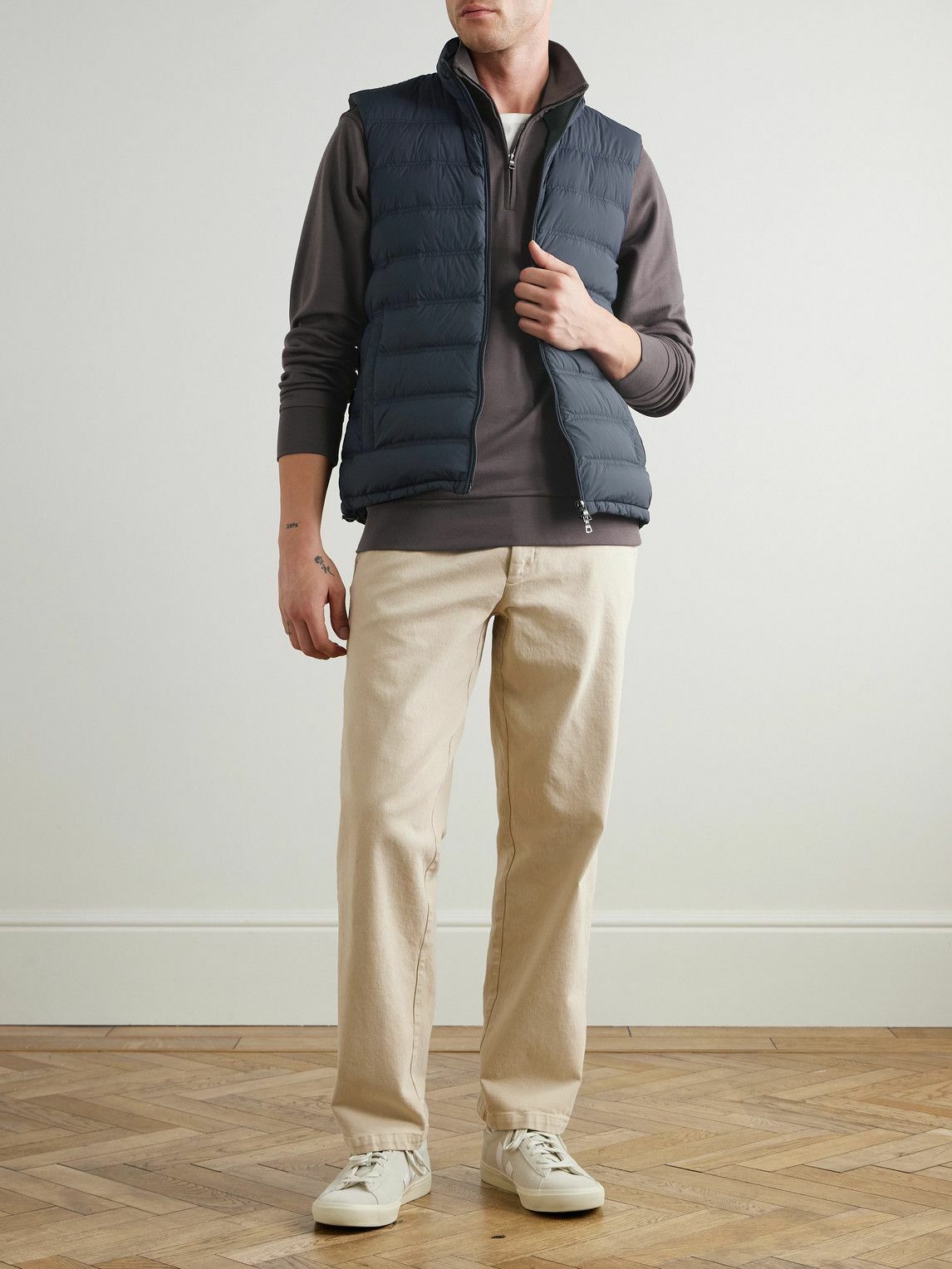 Orlebar Brown - Hopper Slim-Fit Quilted Stretch-Shell Down Gilet - Blue
