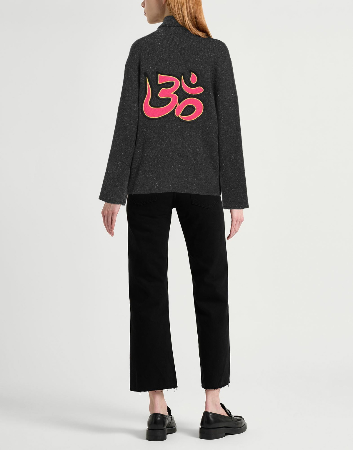 The Elder Statesman Womens Cardigan Charcoal