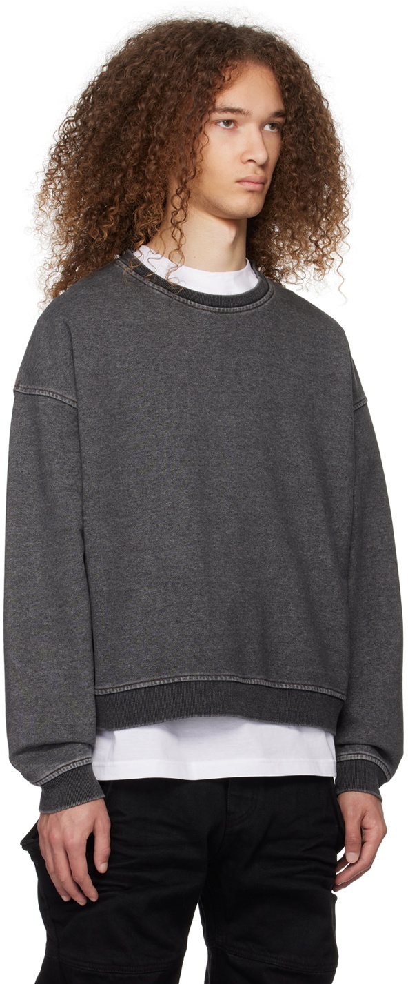 We11done Black Faded Sweatshirt